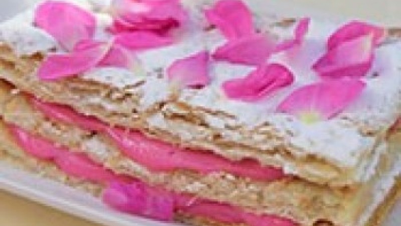 69.Αγρός-Millefeuilles με κρέμα με άρωμα τριαντάφυλλου (Μαρία Τσολάκη)